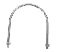 BEBEMOKO Stainless Steel U-shaped Bolt with Nuts Grade Fastener for Boat Trailers and Pipeline Clamps Corrosion-resistant U-bolt for Industrial and Household Use