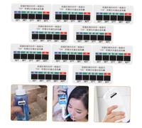 BEBEMOKO Temperature Test Strips for Nose Saline Solution 10pcs Adhesive Liquid Crystal Stickers for Nasal Wash Bottle Temperature Monitoring