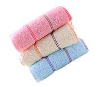 BEBEMOKO Thickened Cotton Face Washing Towels 3Pcs 68X31Cm Skin-Friendly Water Absorption Towel Practical Personal Use Dormitory