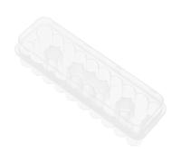 BEBEMOKO Transparent Test Tube Grid Box for Essential Oil Storage and Vial Display Plastic Vial Holder Case with Secure Closure Portable Organizer for Laboratory and Home Use