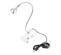 BEBEMOKO UV Nail Lamp Manicure Dryer Level Fluorescent Detection Light USB Charging Nail Lamp for Desk Efficient Glue Drying and Art Curing Silver Table Gel Curing