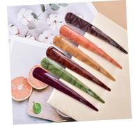 BEBEMOKO Vintage Acetate Duckbill Hair Clip for Women Fashionable Alligator Barrettes in Wine Red Non-slip Stylish Hair Accessory for Daily Wear Parties Weddings School and Giving