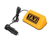 BEBEMOKO Vintage LED Taxi Roof Sign Top Light Illuminated Cab Lamp for Cars Fixed Base with No Lighting Delay Wide Compatibility for Vehicle Safety and Rear Collision Prevention