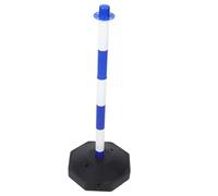 BEBEMOKO Water-refillable Safety Delineator Post Cone with Enhanced Stability for Outdoor Road and Parking Lot Warning and White Crash-resistant Security Post and Driveway Guard Barrier
