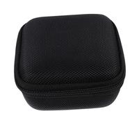 BEBEMOKO Wear-resistant Charger Storage Pouch with Hook Small Lightweight Data Cable and Earphone Case Protective Power Adapter Organizer with Mesh Pocket for Travel and Daily Use Black