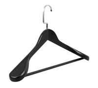BEBEMOKO Wide Shoulder Solid Wood Clothes Hanger Non-slip Grip Thickened Coat Hanger for Home Use Drying Rack Suitable for Bedroom Bathroom Wardrobe Storage Organizer