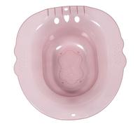 BEBEMOKO Wide Sitz Bath Basin for Hemorrhoids Postpartum Care Toilet Seat Bath Aid Plastic Care Basin Non-Slip Design for Women