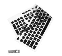 BEBEMOKO Wired Keyboard Protector Semi-transparent Black Keyboard Cover Compatible with Dell Wireless Optiplex Series Heat and Cold Resistant Dustproof Film for US Layout Desktops