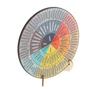 BEBEMOKO Wooden Feelings Wheel with Sturdy Stand Double Sided Desktop Emotional Wheel for Managing Emotions for Home and Education Stylish Mental Health Tool
