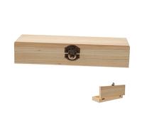 BEBEMOKO Wooden Painting Stencil Pencil Storage Large Capacity School Supplies Office