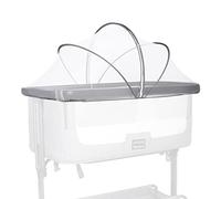 Beberoad Universal Mosquito Net for Baby Cot, Fly Screen for Children's Beds, Stable Insect Protection for Travel Cot with Zip, Durable Fly Net for Cot, Side Cot, 96 x 55 cm, White