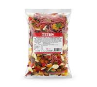 Bebeto 2kg Assorted Gummy Mix, Bulk Bag of Pick and Mix Sweets | Large Sharing Bag of Fruit Flavour Jelly Candies | Perfect for Party Bags and Sweet Tables