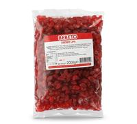 Bebeto 2kg Cherry Lips Gummy Sweets Bulk Bag | Halal Certified Fruit Flavoured Jelly Candy | Perfect for Party Bags and Sharing Bowls