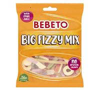 Bebeto Big Fizzy Mix (150g), Real Fruit Juice + No Artificial Colours + Halal Certified Sweets, Pack of 1