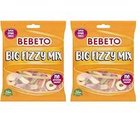 Bebeto Big Fizzy Mix (150g), Real Fruit Juice + No Artificial Colours + Halal Certified Sweets, Pack of 2