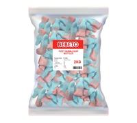 Bebeto Fizzy Bubblegum Bottles 2kg - Sour Bubblegum Gummy Sweets