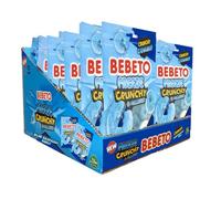 Bebeto Freeze-Dried Blue Raspberry Rings (35g),Real Fruit Juice + No Artificial Colours + Halal Certified Sweets, Pack of 12