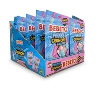 Bebeto Freeze Dried Bubblegum Bottles 12 x 35g Individually Wrapped Bags | Crunchy Space Sweets | Retro Fizzy Flavour Confectionery for Party Bags and Gifting