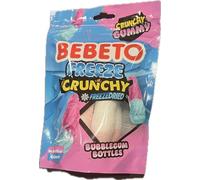 Bebeto Freeze Dried Crunchy Bubblegum Bottles, Gummy Sweets, No Artificial Colours