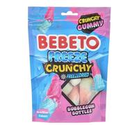 Bebeto Freeze Dried Crunchy Bubblegum Bottles, Gummy Sweets, No Artificial Colours