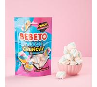 Bebeto Freeze Dried Crunchy Bubblegum Bottles, Gummy Sweets, No Artificial Colours (Rainbow)
