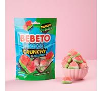 Bebeto Freeze Dried Crunchy Bubblegum Bottles, Gummy Sweets, No Artificial Colours (Watermelon)