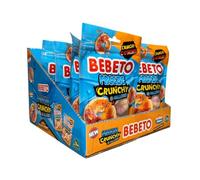 Bebeto Freeze-Dried Peach Rings 35g - Crunchy Fruity Peach Gummy Candy | Halal Certified Sweets | Lightweight Snack Multipack