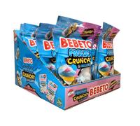 Bebeto Freeze-Dried Rainbow Twists 35g - Crunchy Fruity Rainbow Gummy Candy | Halal Certified Sweets | Lightweight Snack Multipack (35g - Pack of 12)