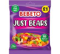 Bebeto Just Bears (150g), Real Fruit Juice + No Artificial Colours + Halal Certified Sweets, Pack of 10, 1.5 kg
