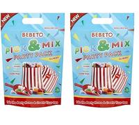 Bebeto Pick & Mix Party Pack (750g), Halal Certified, Gummy Sweets and Mini Marshmallows, Scoop, Stickers and Goodie Bags, Pack of 2