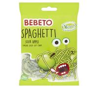 Bebeto Sour Apple Spaghetti (70g), No Artificial Colours, Vegan + Halal Certified Sweets, Pack of 20, 1.4kg