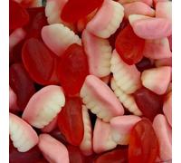 Bebeto Teeth & Lips 2kg | Gummy & Jelly Sweets Shaped Like Teeth and Lips | Fun Fruity Pick & Mix Treats | Halal Certified Bulk Bag