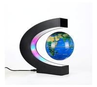 BEBEVOGUE Personalized Magnetic Levitating Globe with LED Light Cool Birthday Unique Gift for Men Father Boys, Anti-Gravity World Globe for Home Bedroom Office Desk Gadget Decor (Blue)