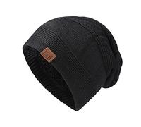 BebeXi Cross-Country Ski Hat for Men and Women, Windproof and Cold, Warm, Hat Plus Fleece Ear Protection, Flora Captain's Hat Original, Black (black-B), M