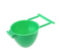 BEBIKR Bird Fruit Holder Parrot Toy For Cage Hanging Treat Veggie Bowl Water Cup For Parakeets Conures Plastics Fruit Feeder Bird Waterer