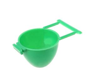 BEBIKR Bird Fruit Holder Parrot Toy For Cage Hanging Treat Veggie Bowl Water Cup For Parakeets Conures Plastics Fruit Feeder Bird Waterer