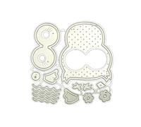 BEBIKR Decorative Cutting Dies Cartoon Owl Die Cut Carbon Steel Stencils Handmade For Festival Holiday Scrapbooking Photo Cartoon Owl Cutting Die For Card Making Metal Embossing Stencil 3D Die Cuts