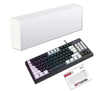 BEBIKR Gaming Keyboard USB Corded Keypad 87 Keys Backlit Gaming Keyboards Thin Film Mechanical Feeling 87 Key Compact Keyboard Flicker Speed Keyboard Materials Keyboard Membrane Key