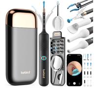 Bebird Earsight Plus Ear Wax Removal Tool Camera, Ear Cleaner with Flexible Wireless Ear Camera Otoscope, Painless Visual Ear Pick Tweezers Wax Remover, Portable Ear Cleaning Kit for Adults/Kids