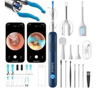 BEBIRD R1 Ultra Ear Wax Removal, Ear Cleaner with Camera Ear Scope, Wax Remove Ear Pick with Ear Otoscope Tweezers, Visual Dropper Cleaning Kit for Family-Blue
