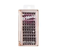 BeBlinky False Eyelashes Eyelash Extension Kit 01 9mm-16mm Wide Band Easy to Apply and Remove No Damage to Natural Eyelashes 72 Clusters - Natural Volume