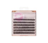 BeBlinky False Eyelashes, Lash Extension Kit 08, 9mm-16mm, Narrow Band, Easy to Apply and Remove, No Damage to Natural Eyelashes, 120 Lash Clusters - Voluminous