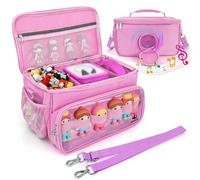 BEBOAN Carrying Case for Tonies Figures & Tonie Box 2/1, Toniebox Starter Set, Portable Tonie Storage and Organizer for Tonies Characters, Toniebox 2 Audio Player Bundle, Pink