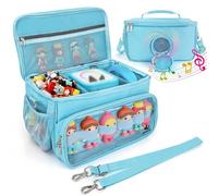 BEBOAN Tonie Carry Case for Tonies Box Starter Set, Cute Tonies Storage Bag for Tonies Characters Figures & Toniebox 2 Audio Player & Tonies Accessories, Portable Tonies Travel Bag for Gift, Blue