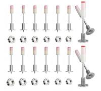 Bebochoi Pack of 100 Nail Gun Thread Screws and M8 Nuts Set, Diameter 7.3 mm Bolt Shot Device Nails for Concrete Walls, Multi-Purpose Nail Gun for Steel & Concrete Nail Gun Nails