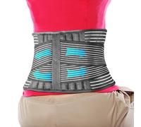 BEBSR Back Brace for Men and Women, Adjustable Lumbar Support Belt for Lower Back Pain, Herniated Disc, Sciatica, Scoliosis, Breathable Mesh (Small/Mudium)