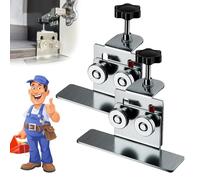 Bebuyby Quick-Install Cabinet Door Installation Tool, Adjustable Cabinet Door Installation Clamp, Cabinet Installation Position Hardware Jig, for Aluminum Alloy Cabinet Installation (2Pcs)