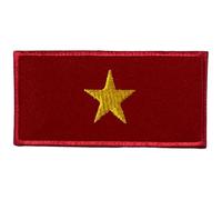 BeBuz All Country Flag Patches (9.5 × 4.5 cm), Embroidered Iron-On/Sew-On National Flag Badges for Jacket, Backpack, Hat, Bags and DIY Craft (Zimbabwe)