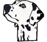 BeBuz Animals Embroidered Patches - Iron On/Sew On Badges for Jackets, Backpacks, Jeans, Bags, Hats, Vests and DIY Clothing. (Spotted Dog)