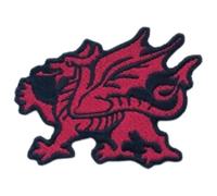 Bebuz Fire Breathing Welsh Dragon Embroidery Iron-On Patches for Clothing Sew-On Applique for DIY Crafts Denim Jackets Jeans Backpacks